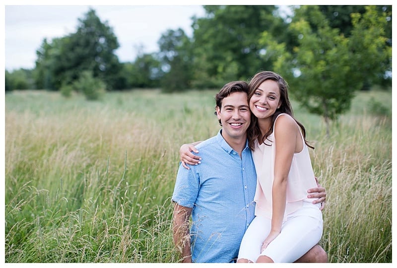 Prairie grass Illinois engagement
