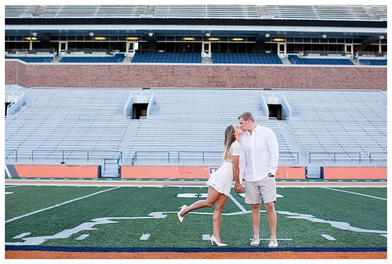 Engagement pics Memorial Stadium