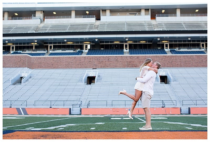 Football player engagement pic