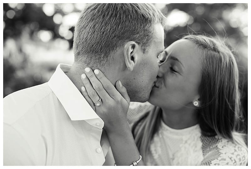 black and white engagement pics