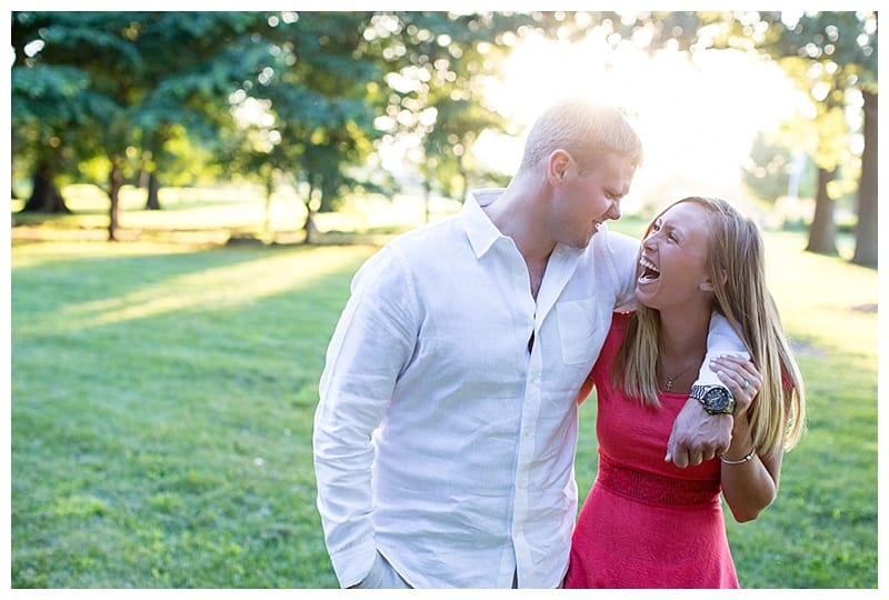 laughing engagement pictures