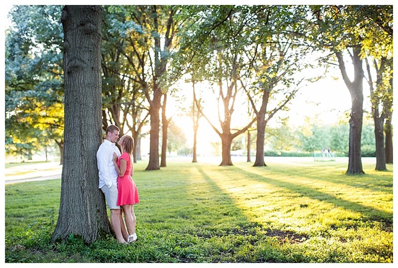 sunset engagement pics