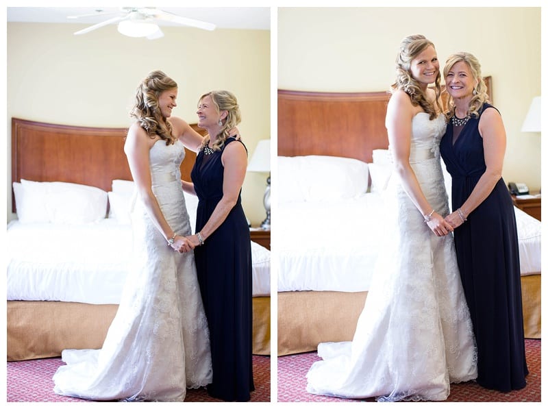 bride and mother
