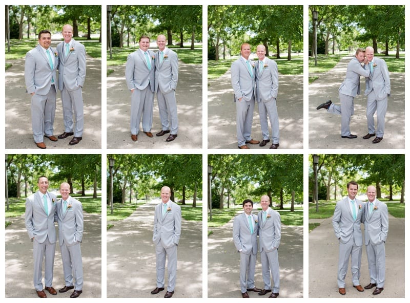 individual with groomsmen