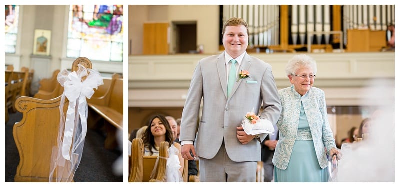grandma walking down aisle