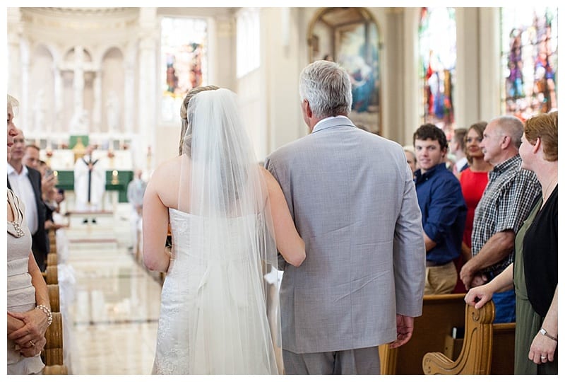 dress from back wedding ceremony