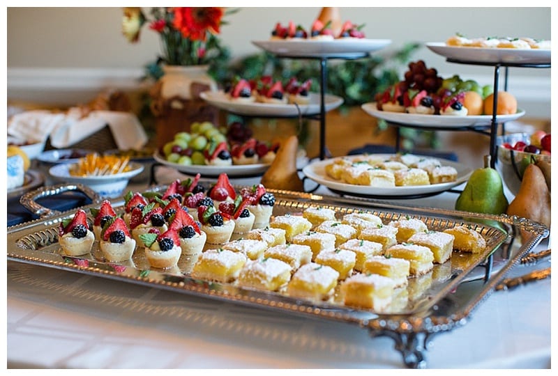 fruit tarts and lemon bars