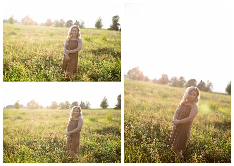 sunset senior pics
