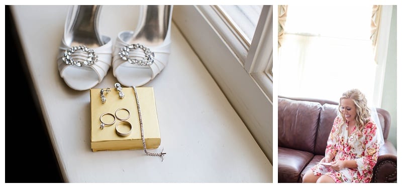 gold bridal details