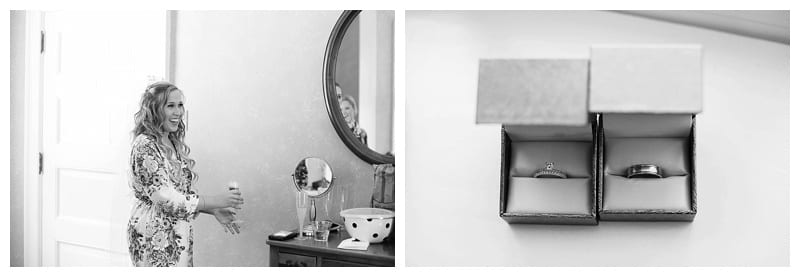 getting ready before wedding pics