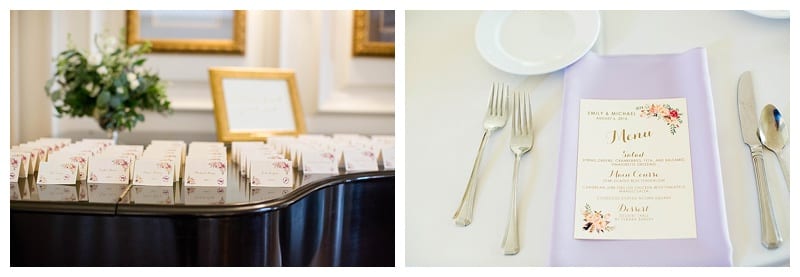 lavender reception details