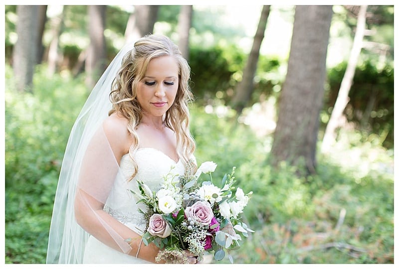beautiful Eucalyptus and wild flower bouquet