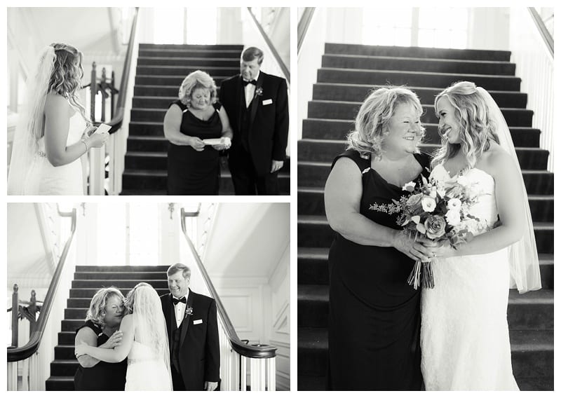 family moments at wedding