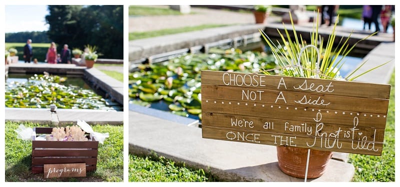 outdoor ceremony details