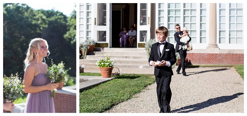 ring bearer outdoor wedding
