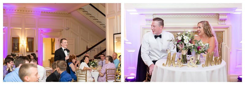 reception toasts allerton mansion