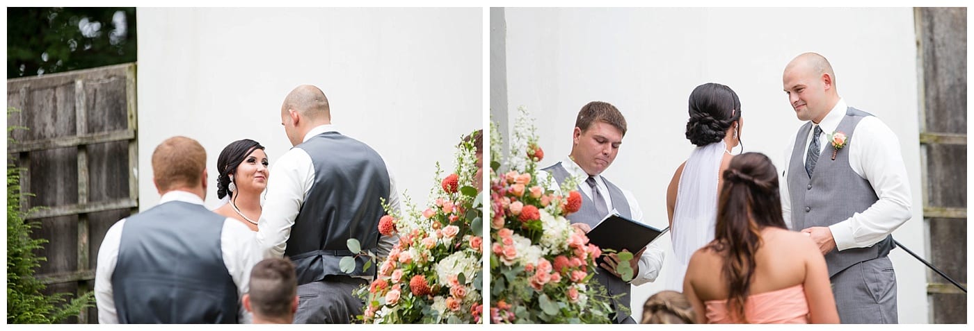 bride and groom candid