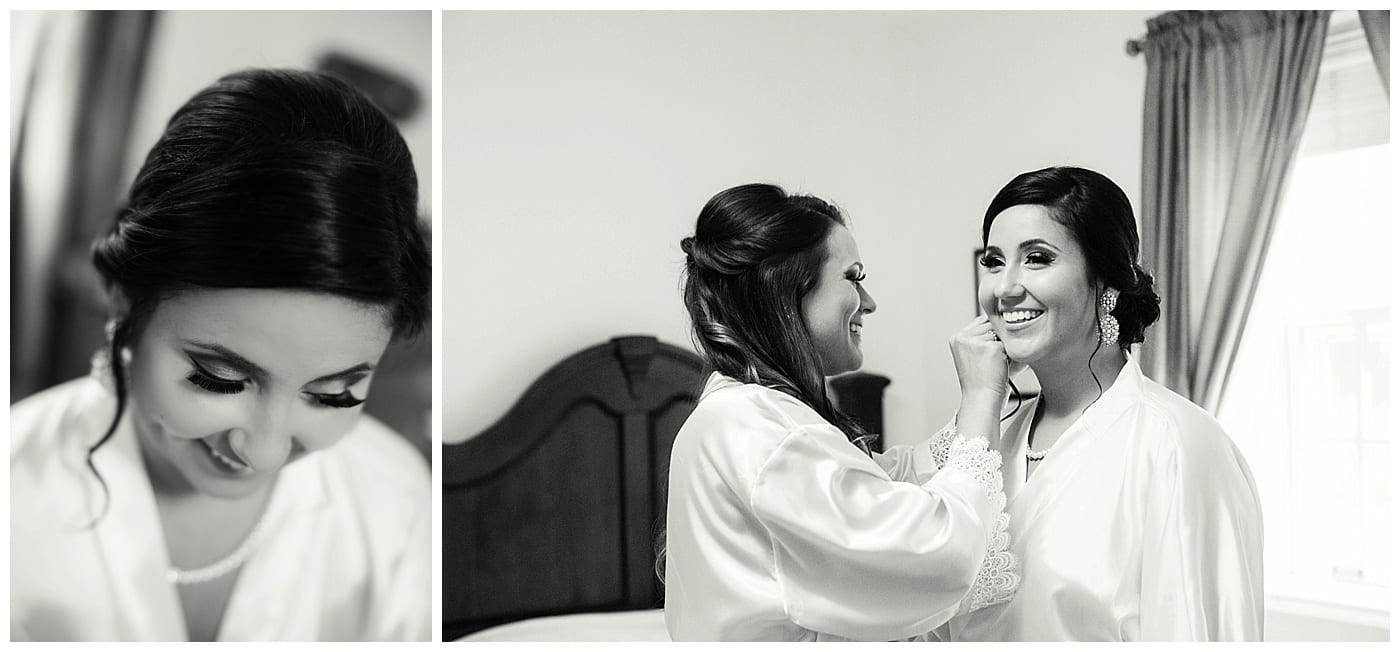 bride getting ready pics