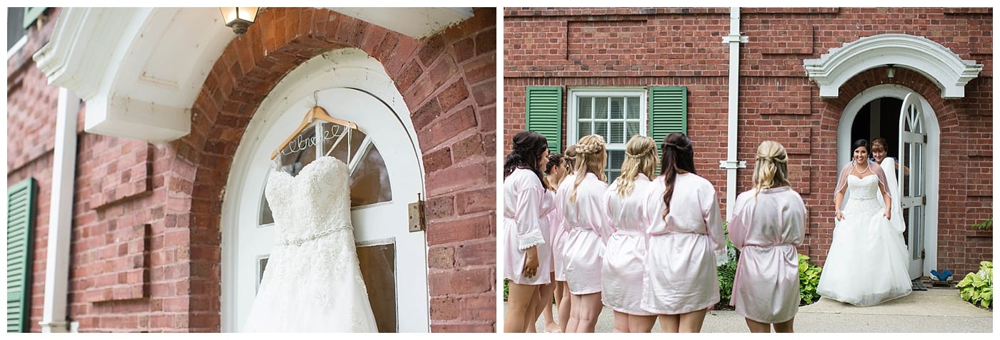 first look bridesmaids