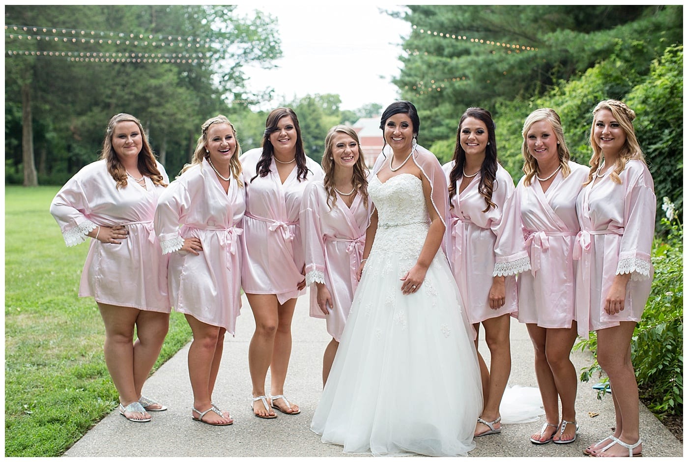 bride and her maids