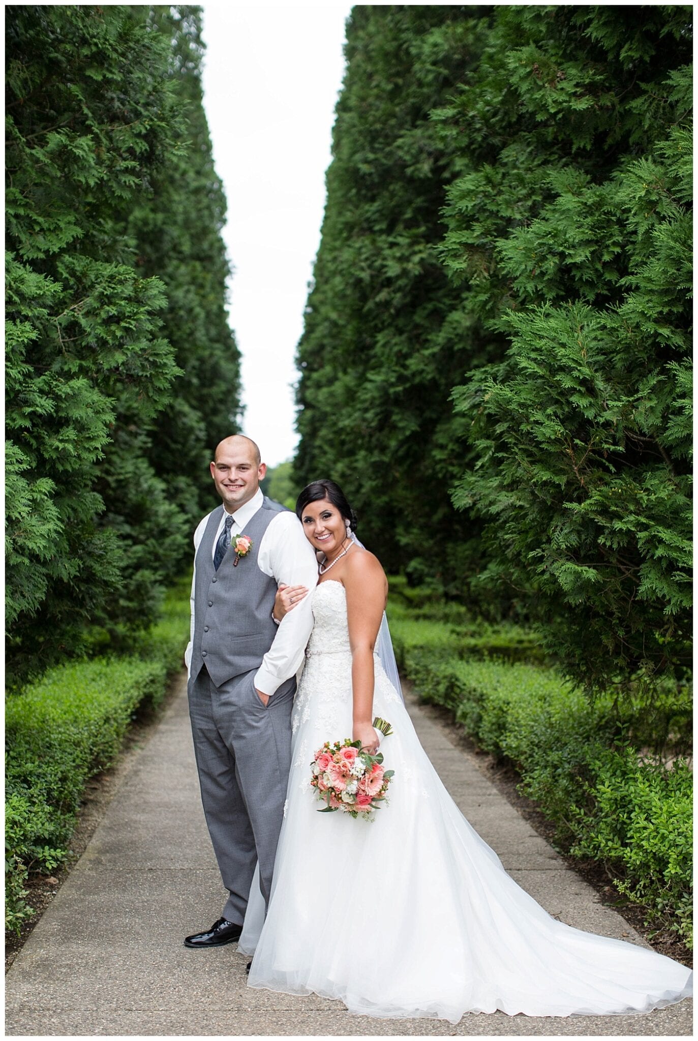 formal bride and groom