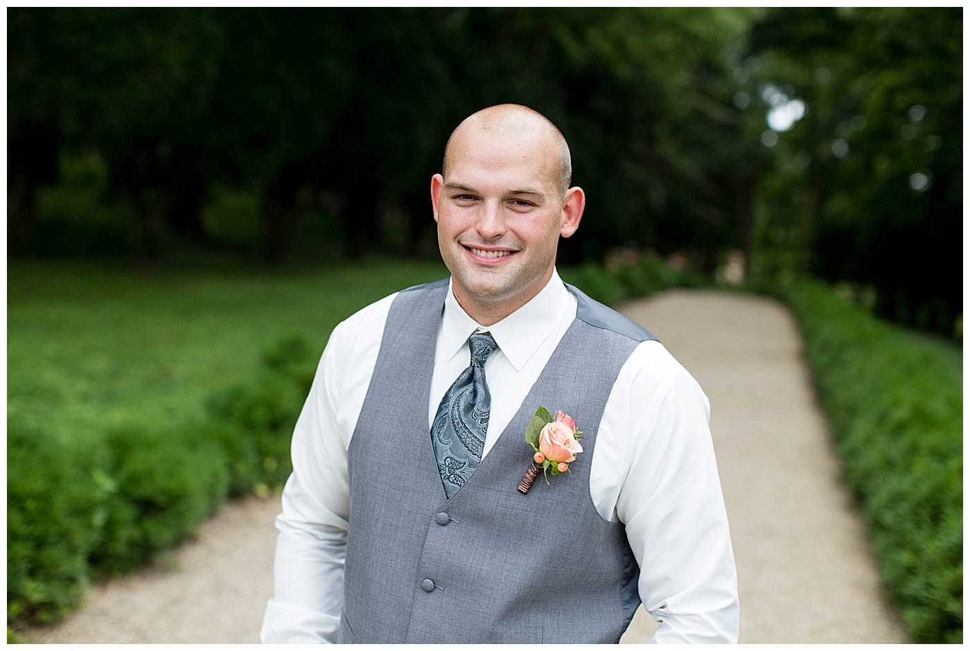 gray vest groom