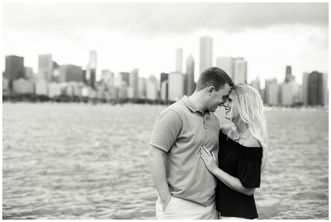 romantic chicago engagement