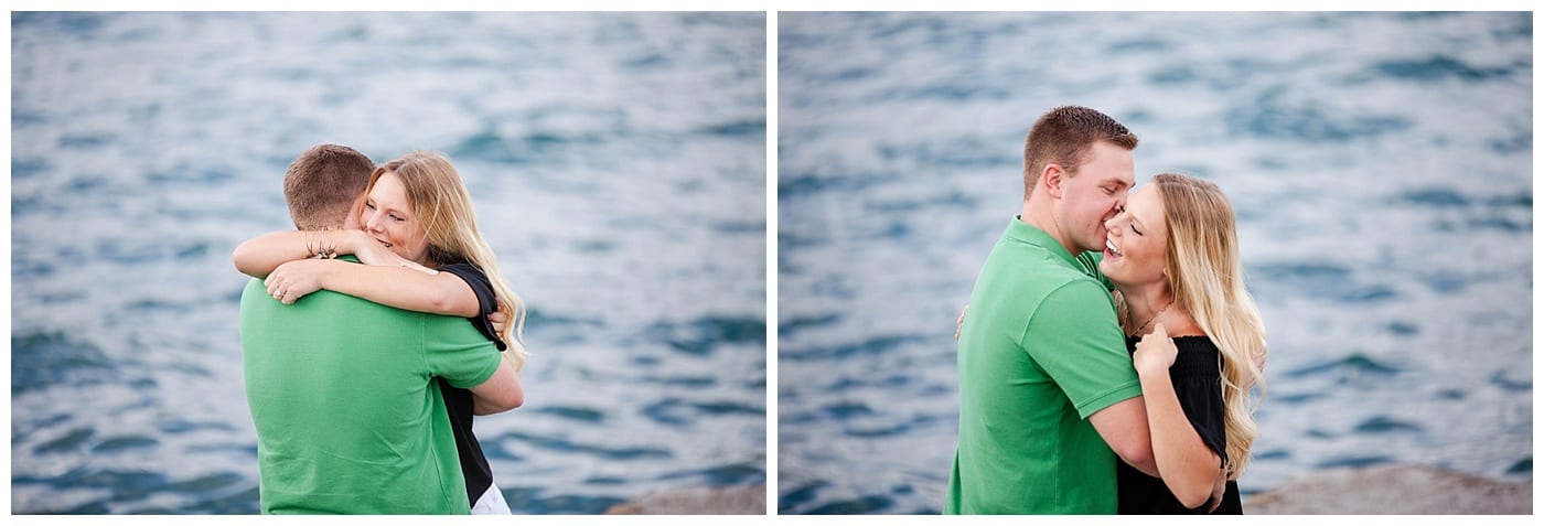 she said yes engagement pic