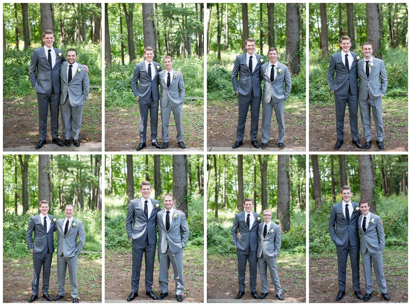 gray groomsmen
