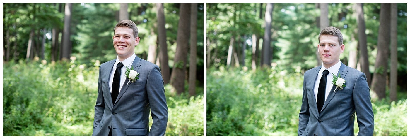 gray suit groom