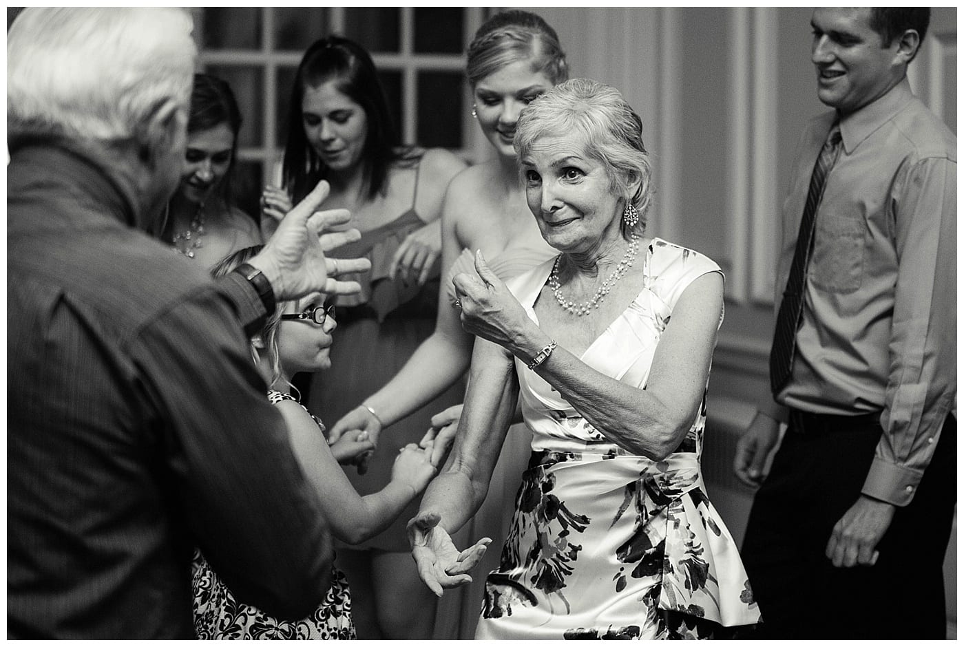 b and w reception pics