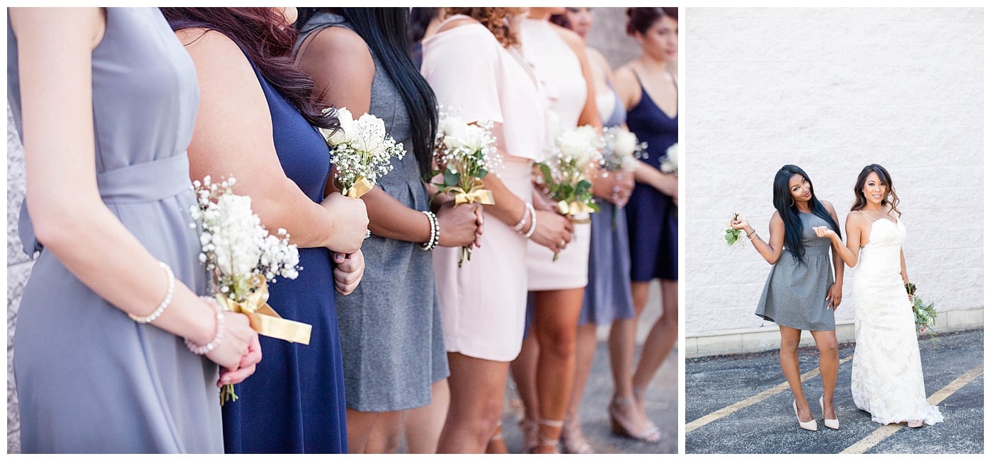 artsy bridal party pics
