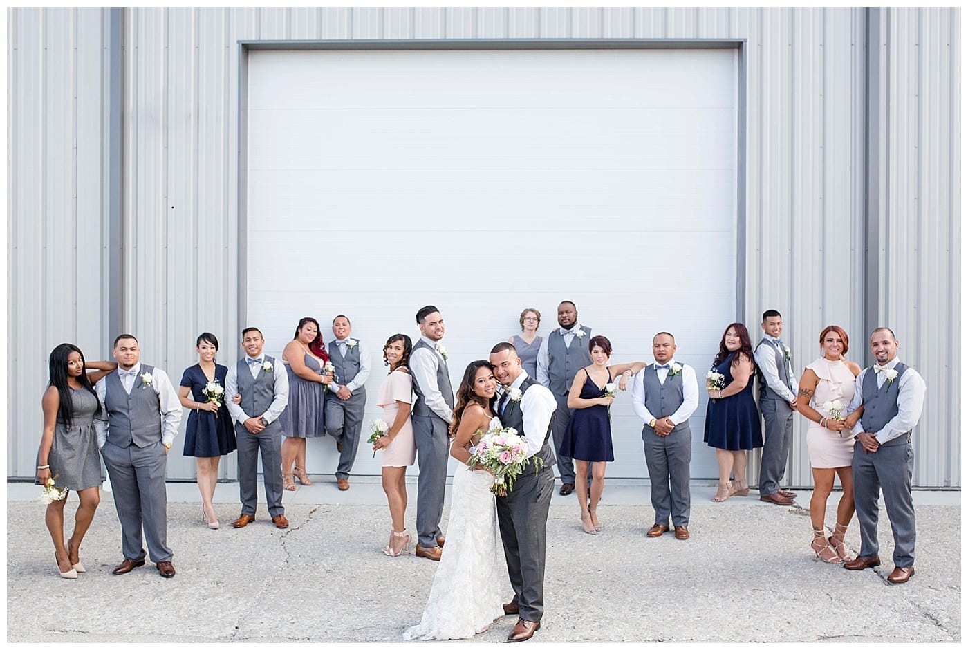 casual bridal party photos