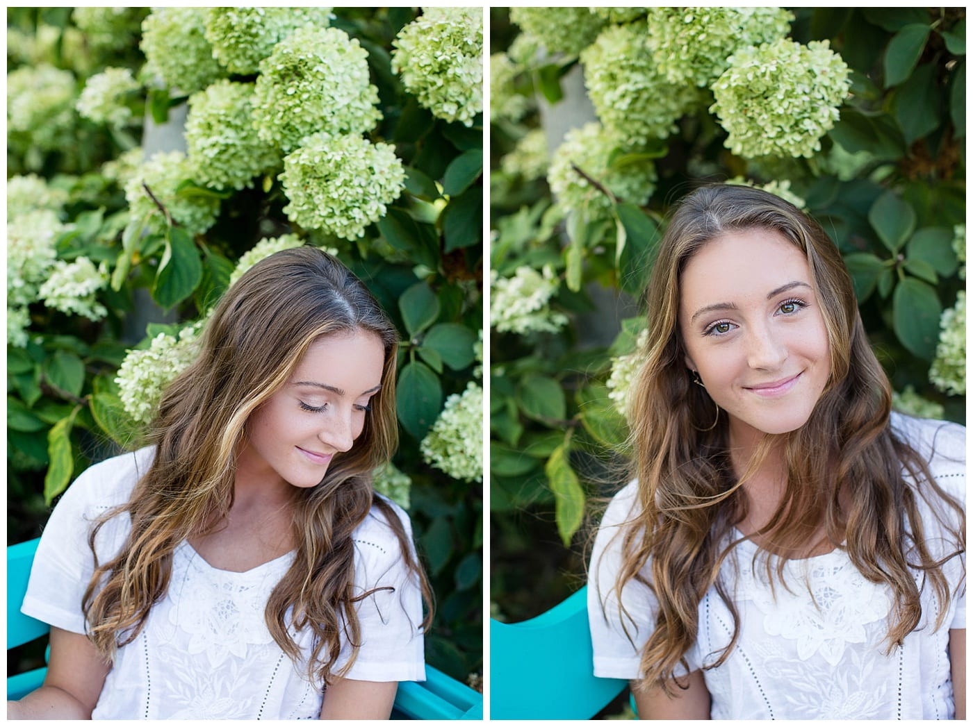 cute senior girl poses