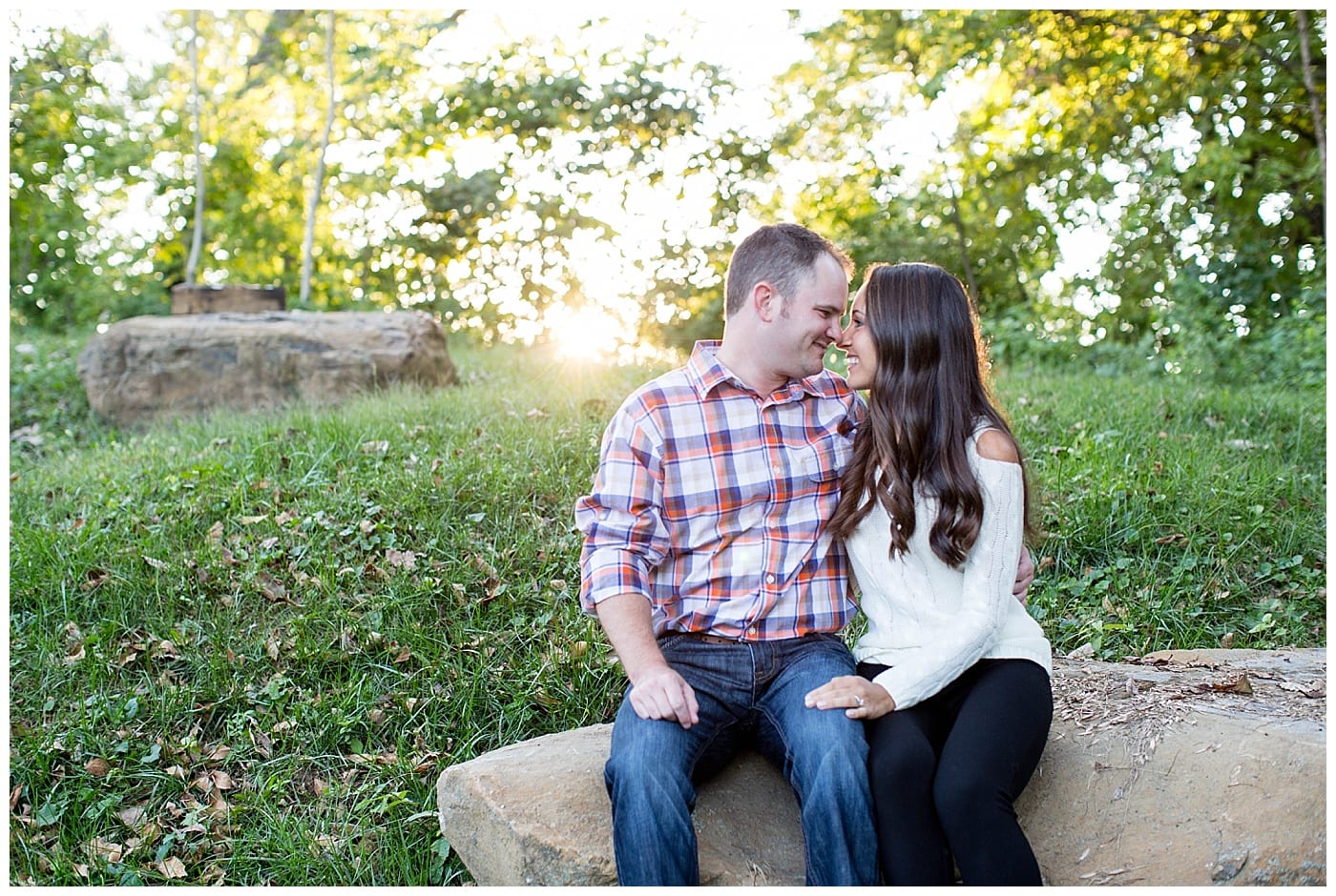 sunset glow engagement