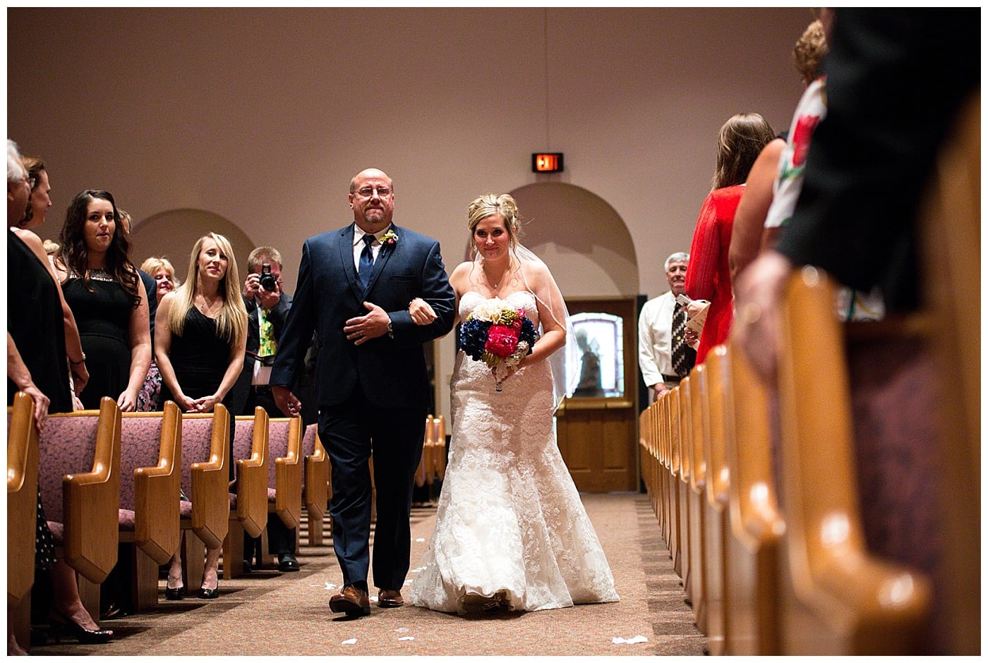 dad walking bride