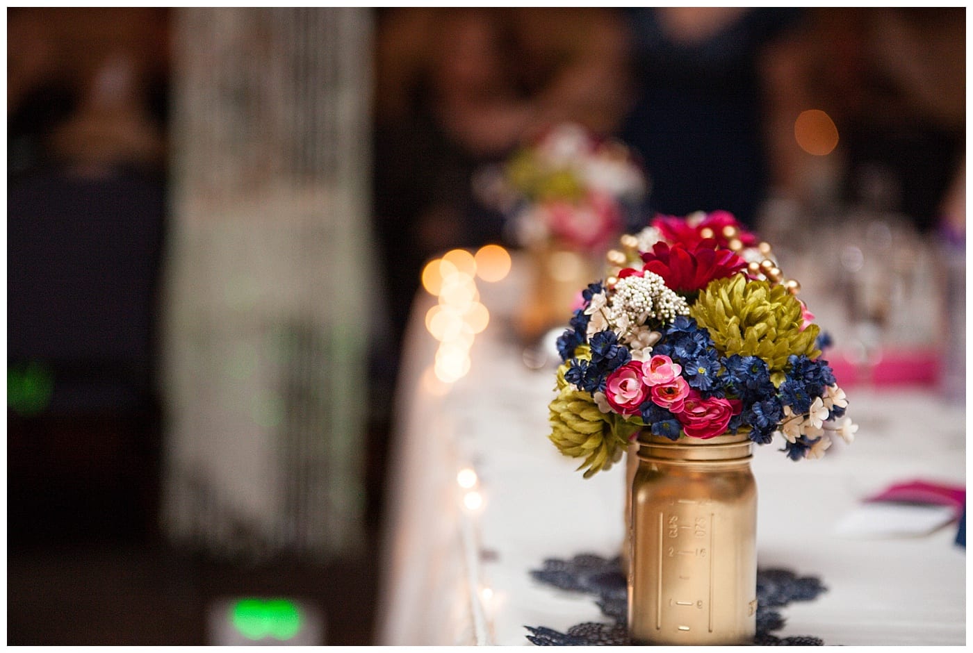 navy & gold wedding