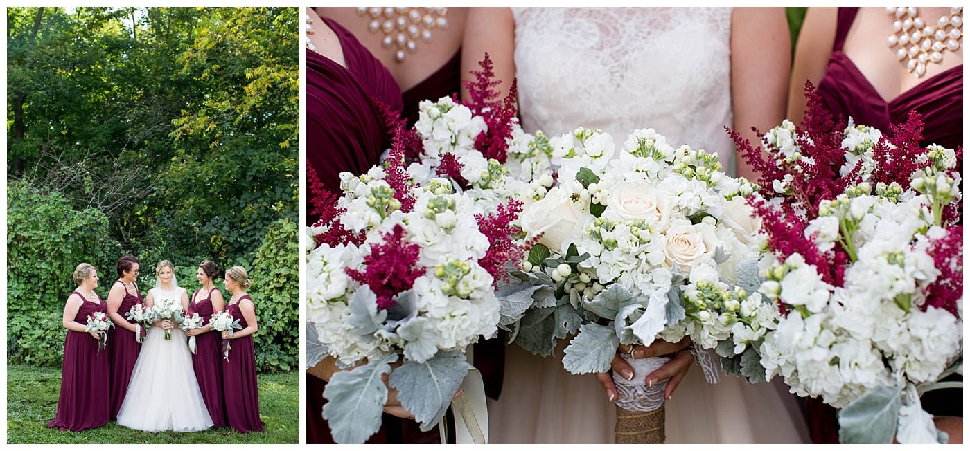 create a scene bridesmaids bouquet