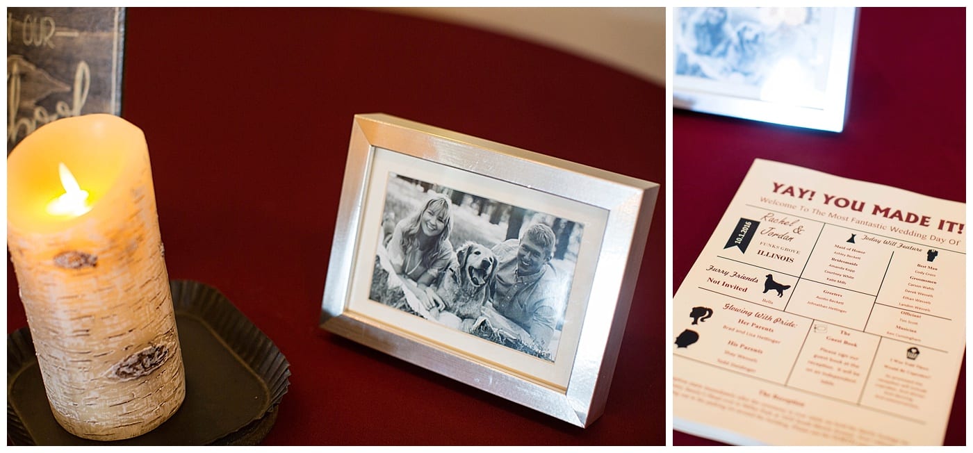 reception details