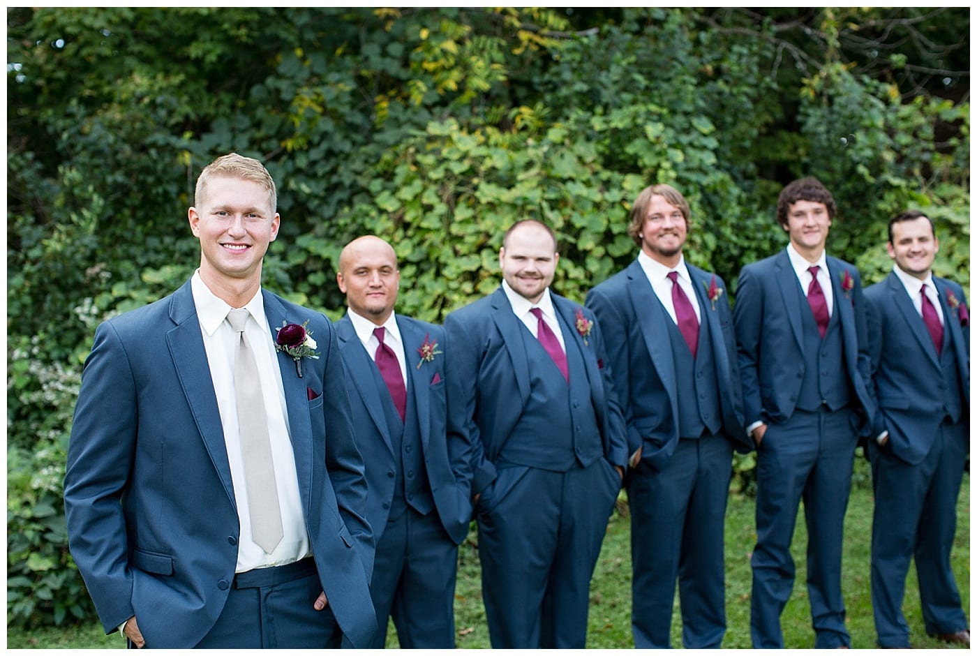 navy groomsmen photos