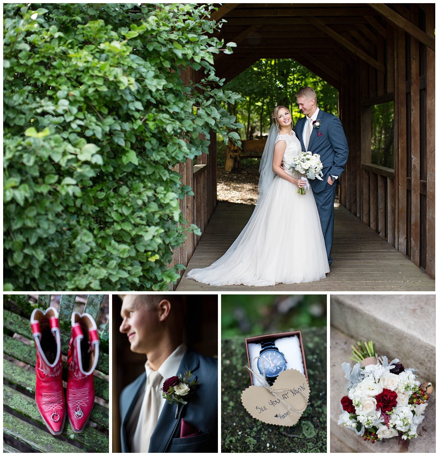 whimsical outdoor wedding funks grove