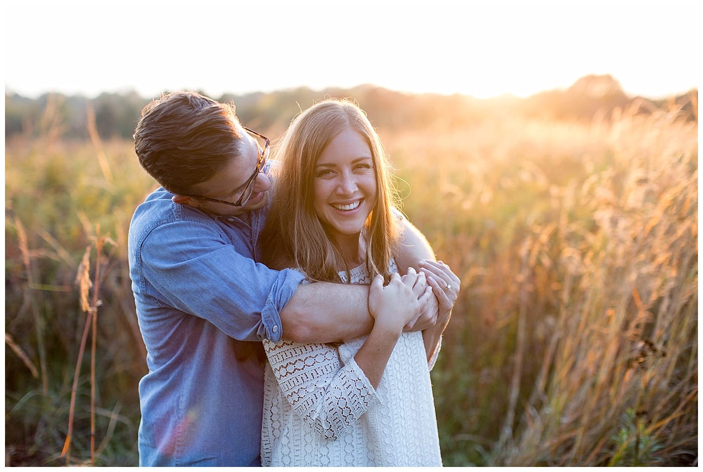 joyous engagement session