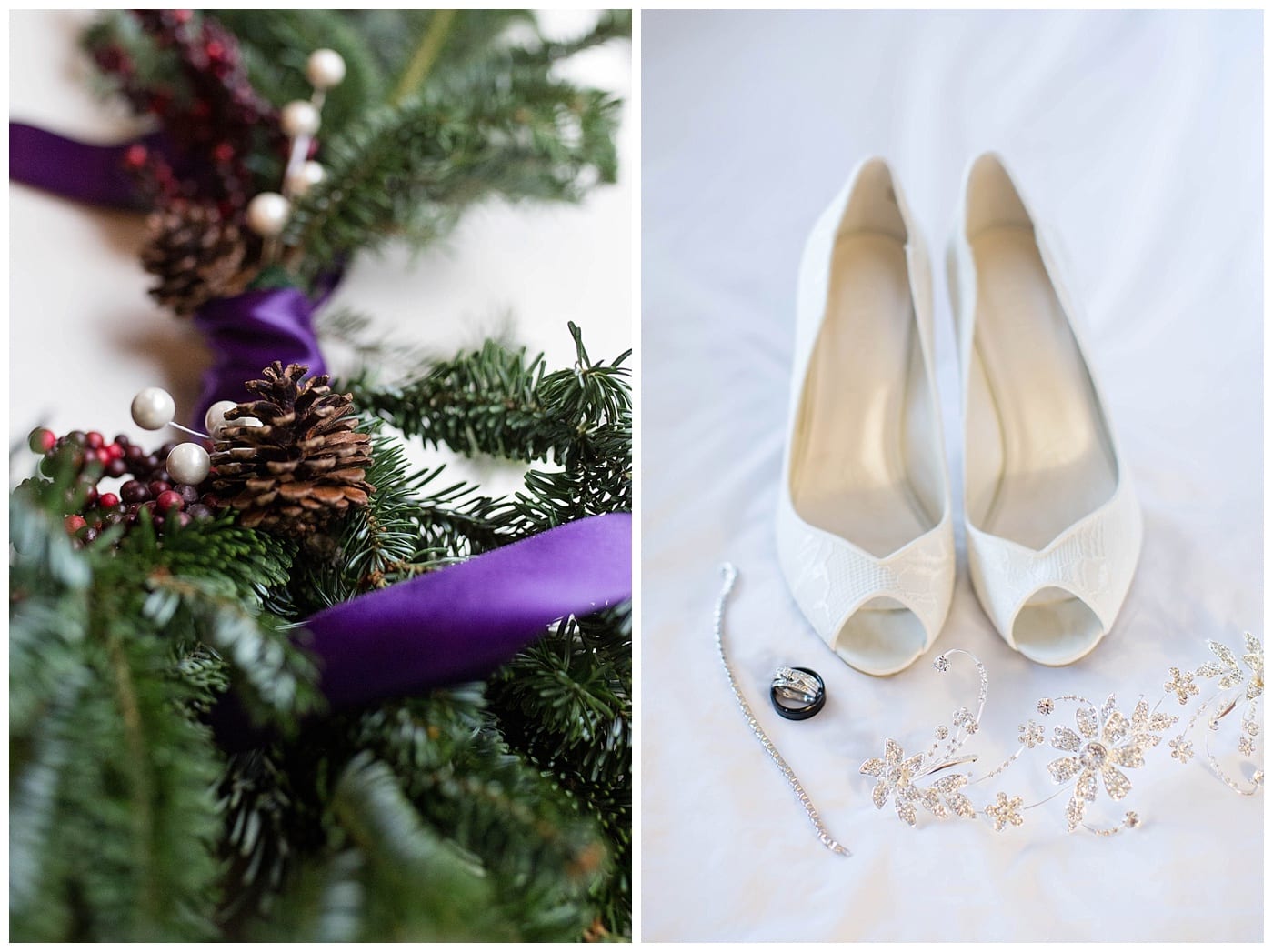 plum winter wedding
