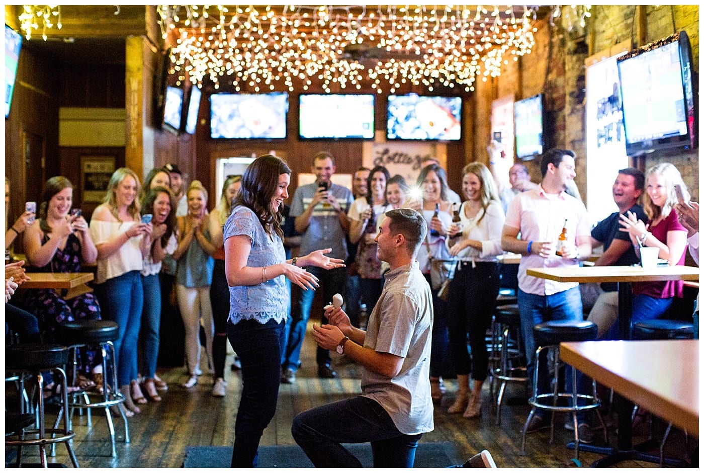 Surprise Proposal Lottie's Pub Ebby L Photography Photos