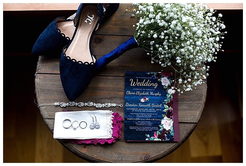 Snowy Winter Wedding Brenton & Claire Champaign IL Ebby L Photography Photos