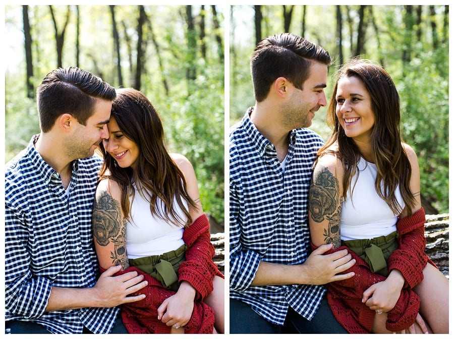 Forest Preserve Engagement Crystal Lake IL Ebby L Photography Photos