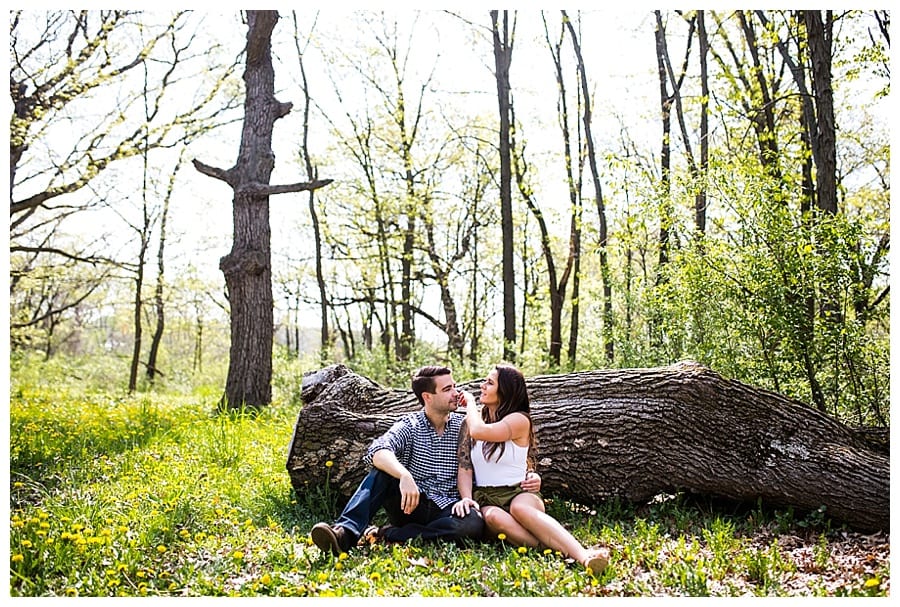 Forest Preserve Engagement Crystal Lake IL Ebby L Photography Photos