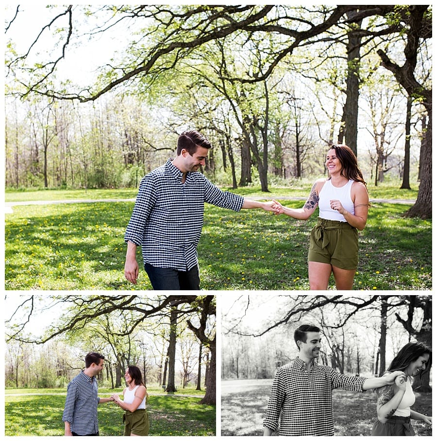 Forest Preserve Engagement Crystal Lake IL Ebby L Photography Photos