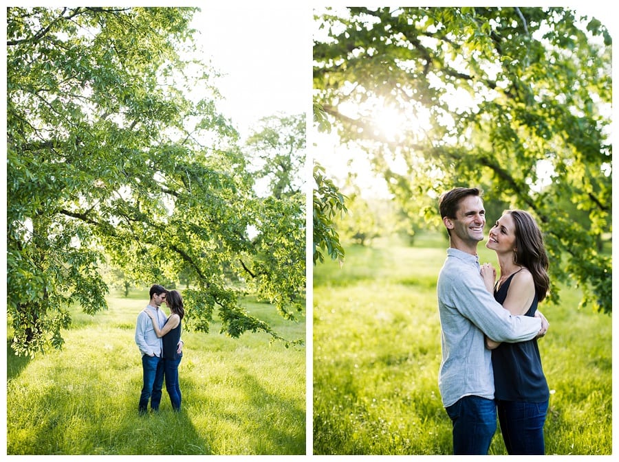 Golden Hour Engagement at Morton Arboretum Ebby L Photography Photos
