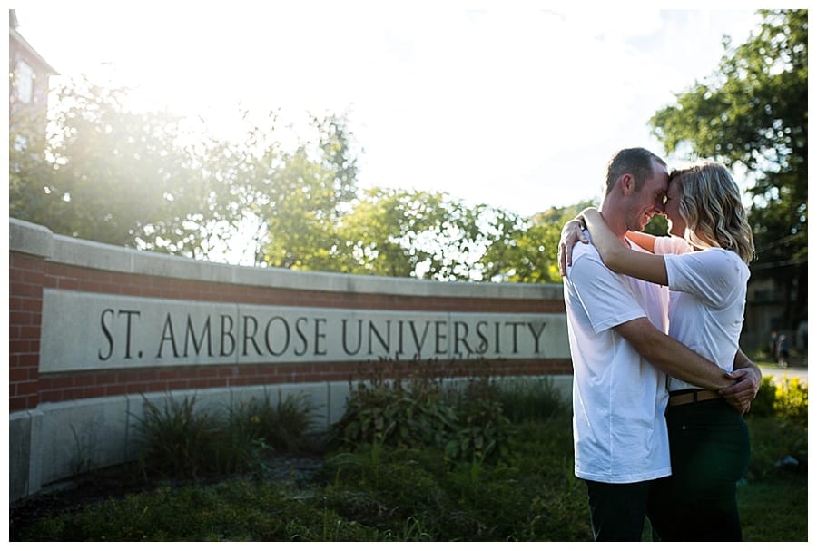 Saint Ambrose University Engagement Ebby L Photography Photos